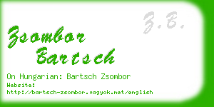 zsombor bartsch business card